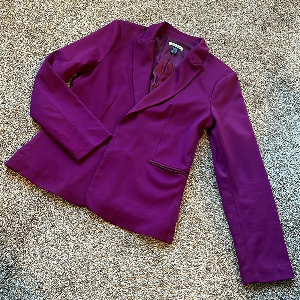 Purple/pink blazer, fully lined, sz M